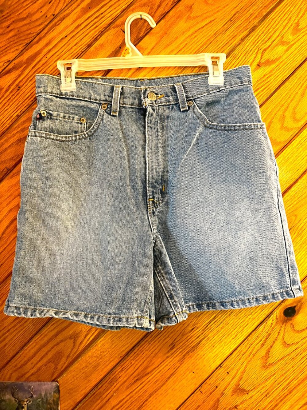 Vintage Ralph Lauren Woman's Jean shorts size 10 Y2k U.S. Flag tag